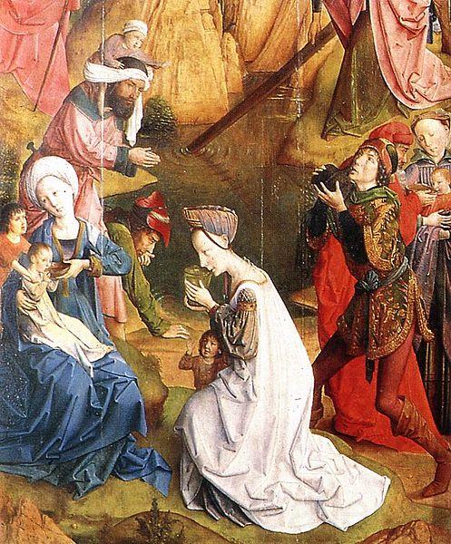 Hugo van der Goes Calvary Triptych Spain oil painting art